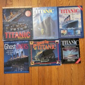 6 Titanic Books Disaster Exploration Ghost Liners Legends Reality Home School